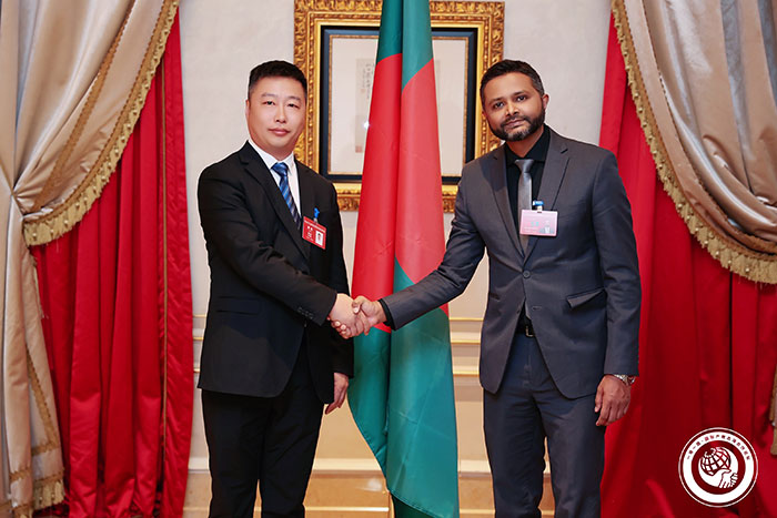 山东浩宇建材科技有限公司参加一路一带国际出海合作论坛，董事长张豹作为贵宾出席会议。